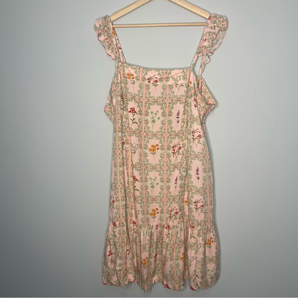 New AguaBendita‎ dainty floral shabby Chic dress xxl 2xl